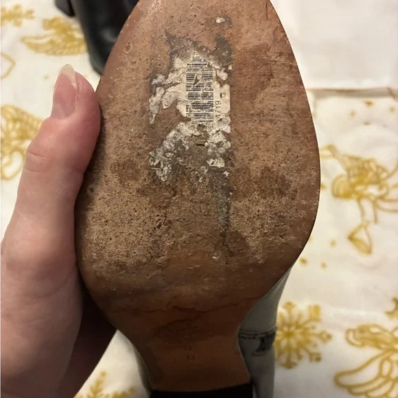 Coach Bond Napa Block Mid Calf Stacked Heels - Picture 5 of 8